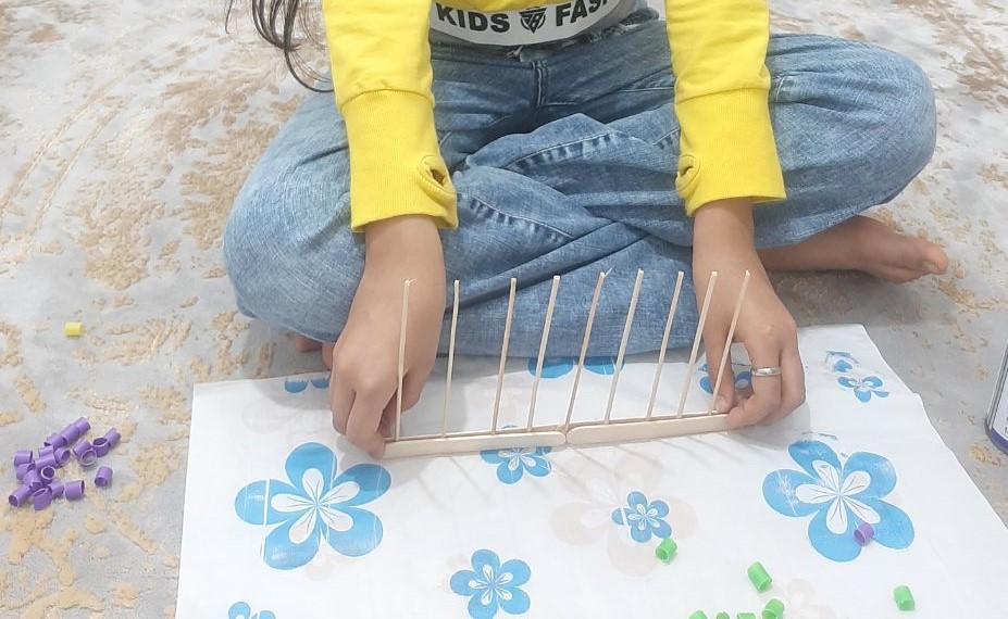 ساخت چرتکه با وسایل دور ریختنی مرحله اول